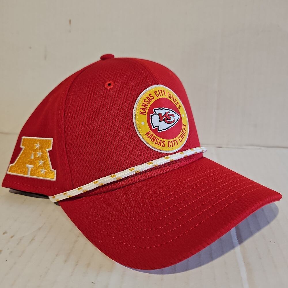 New Era Men's Kansas City Chiefs Sideline 9Seventy Adjustable Rope Hat